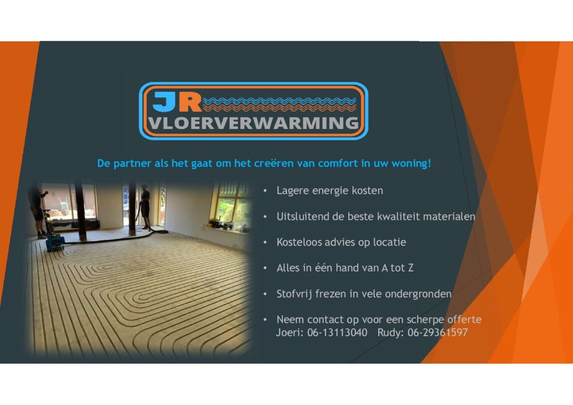 JR Vloerverwarming