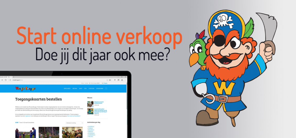 Online verkoop toegangskaarten is gestart